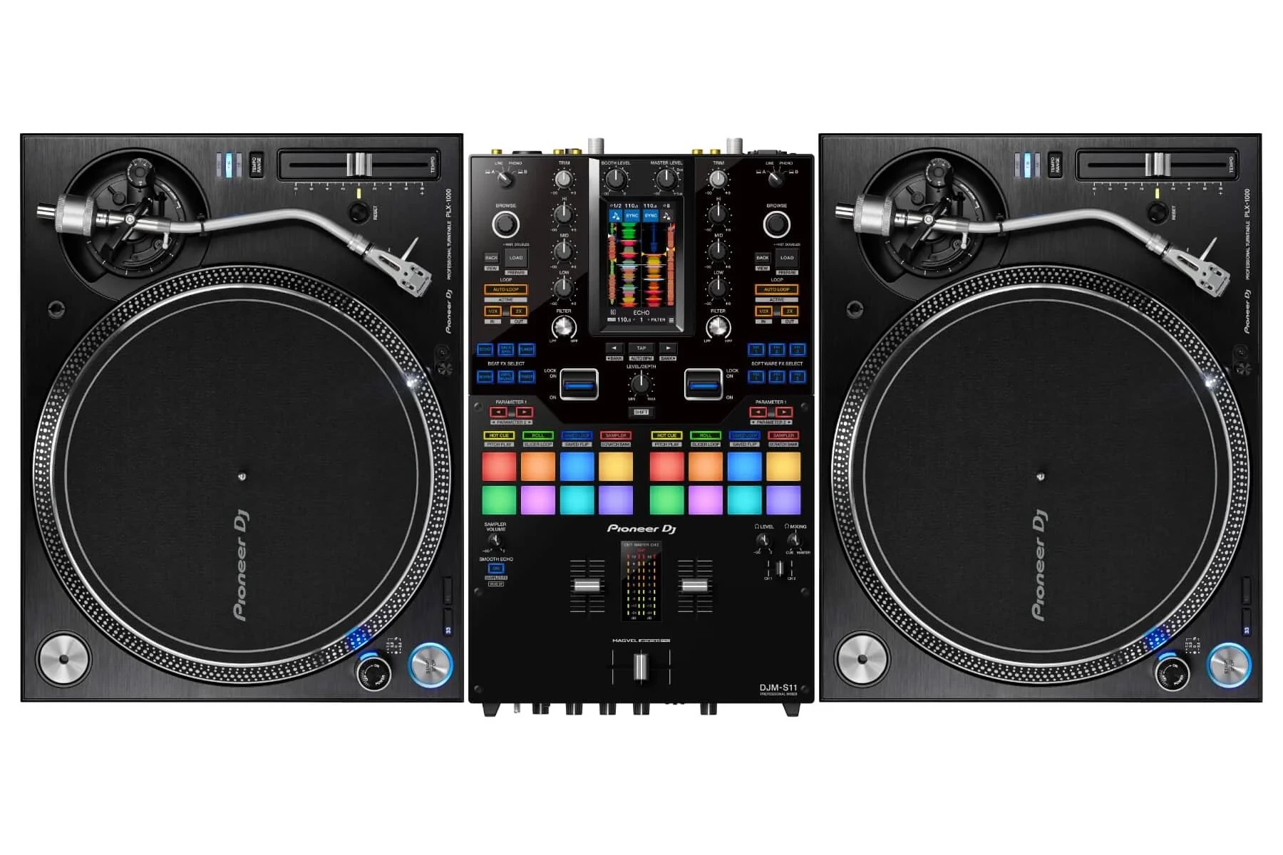 Pioneer PLX-1000 + DJM-S11 turntable setup
